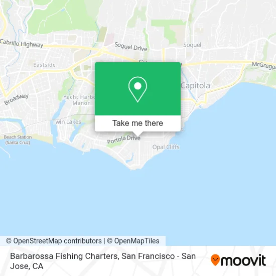 Barbarossa Fishing Charters map