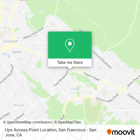 Ups Access Point Location map