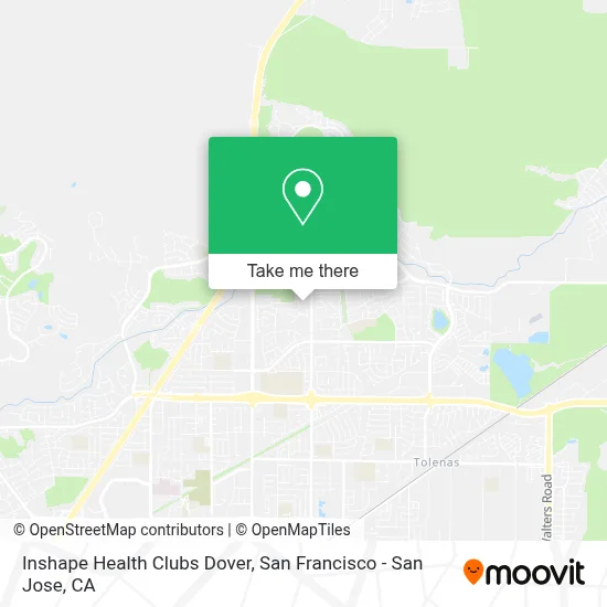 Inshape Health Clubs Dover map