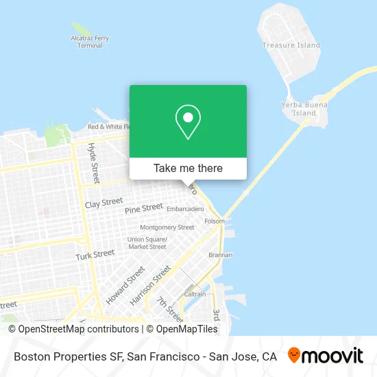 Boston Properties SF map