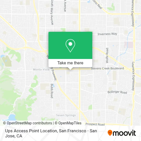 Ups Access Point Location map