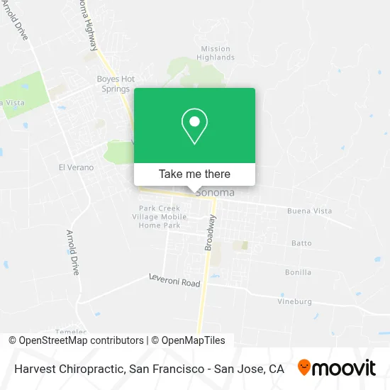 Harvest Chiropractic map