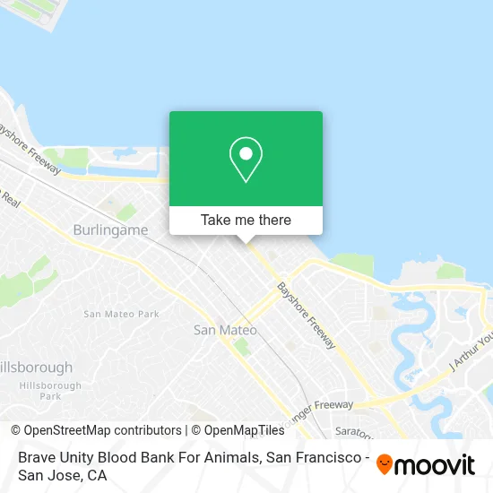 Brave Unity Blood Bank For Animals map