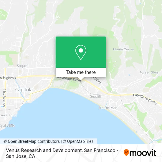 Venus Research and Development map