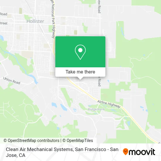 Clean Air Mechanical Systems map