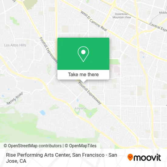 Rise Performing Arts Center map