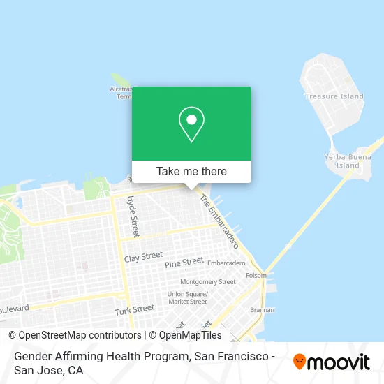 Gender Affirming Health Program map