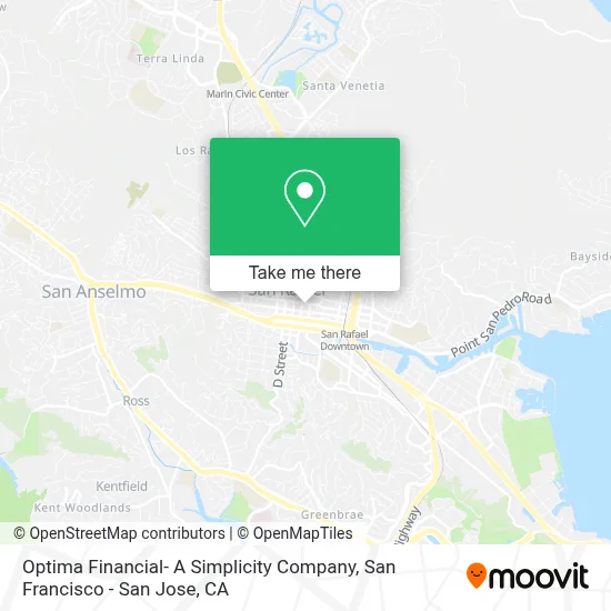 Optima Financial- A Simplicity Company map