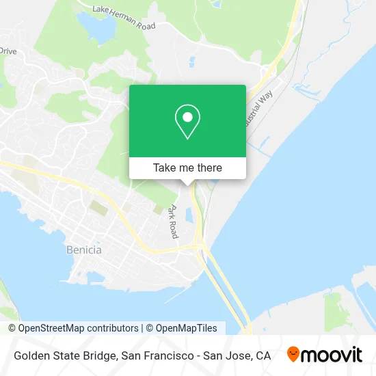 Golden State Bridge map