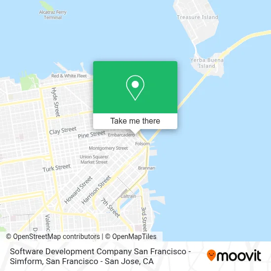 Software Development Company San Francisco - Simform map