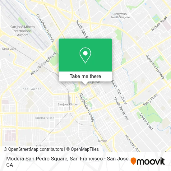 Modera San Pedro Square map