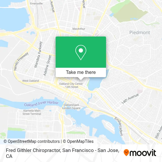 Fred Githler Chiropractor map