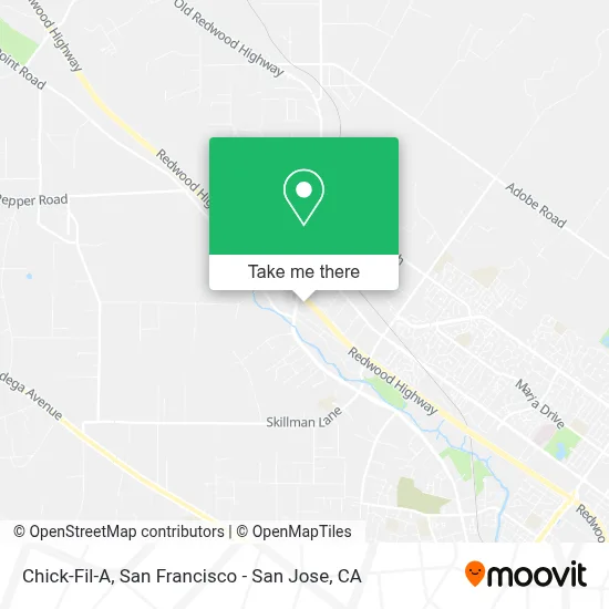 Chick-Fil-A map