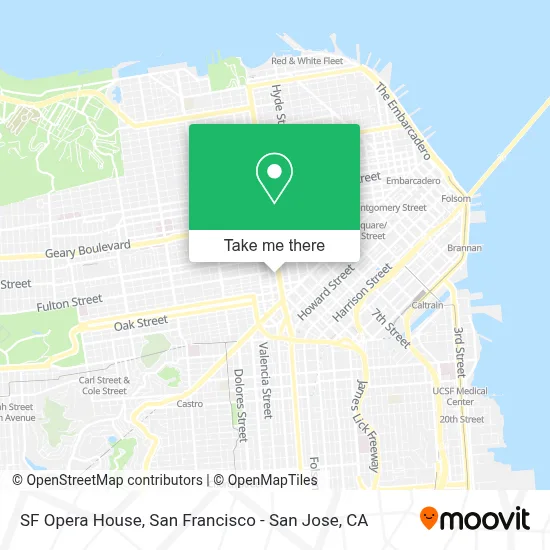 SF Opera House map