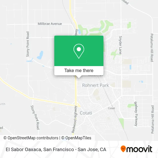 El Sabor Oaxaca map