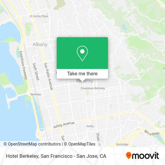 Hotel Berkeley map