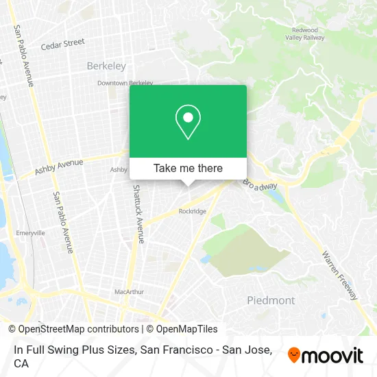 In Full Swing Plus Sizes map