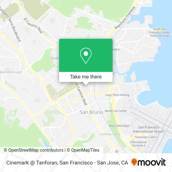 Cinemark @ Tanforan map