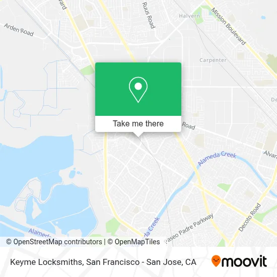 Keyme Locksmiths map