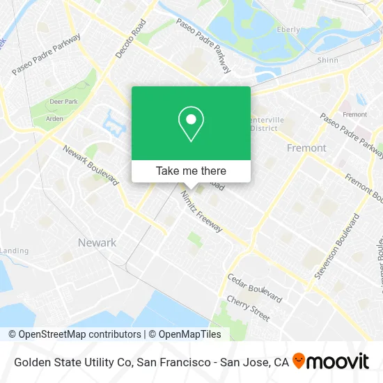 Golden State Utility Co map