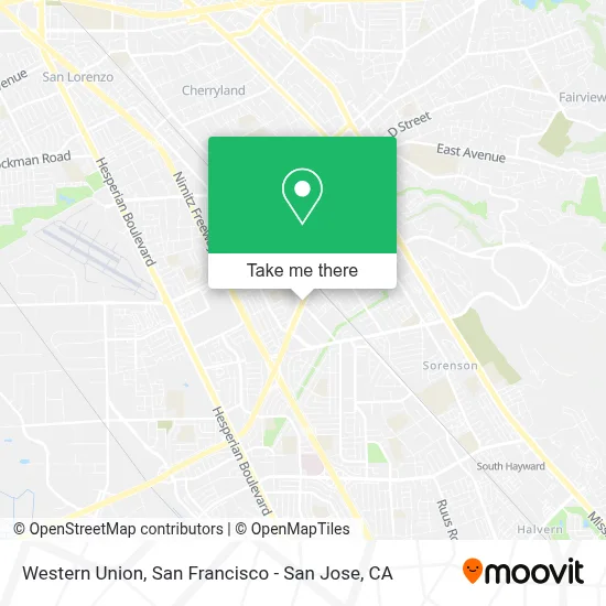Western Union map