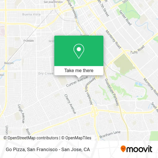 Go Pizza map