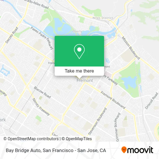 Bay Bridge Auto map