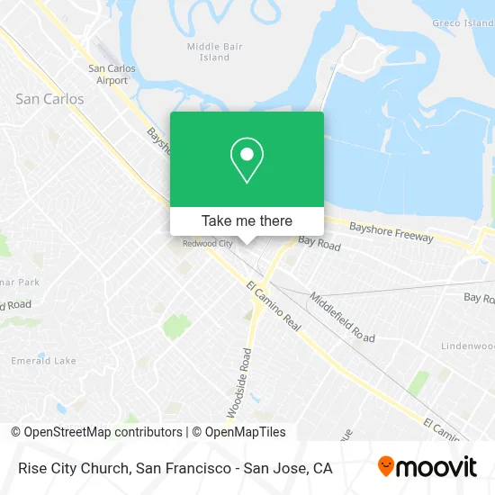 Rise City Church map