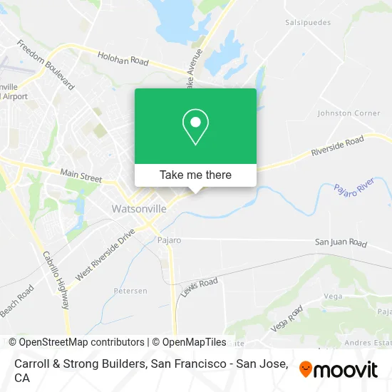 Carroll & Strong Builders map