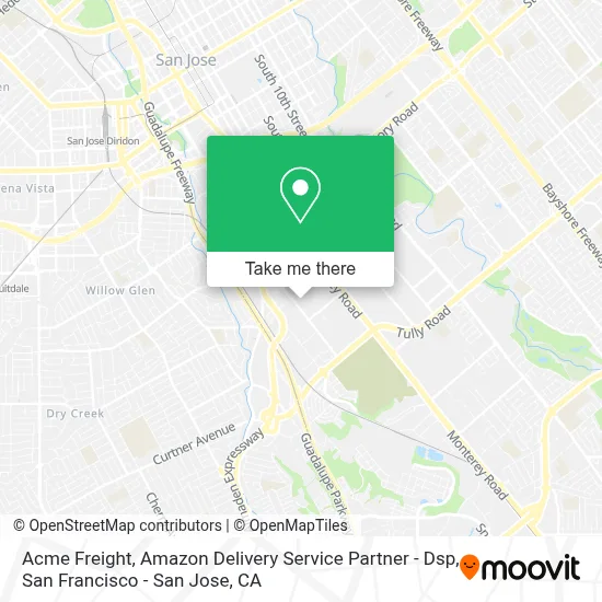 Acme Freight, Amazon Delivery Service Partner - Dsp map