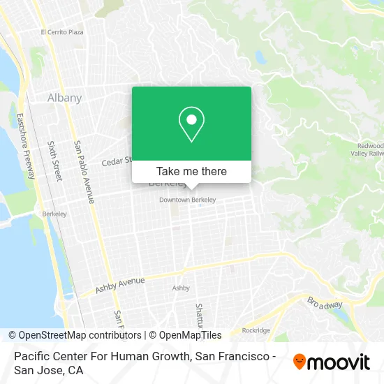 Pacific Center For Human Growth map