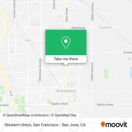 Western Union map