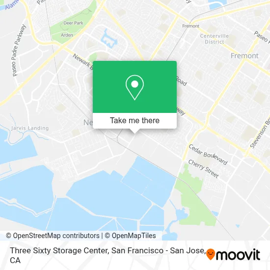 Three Sixty Storage Center map