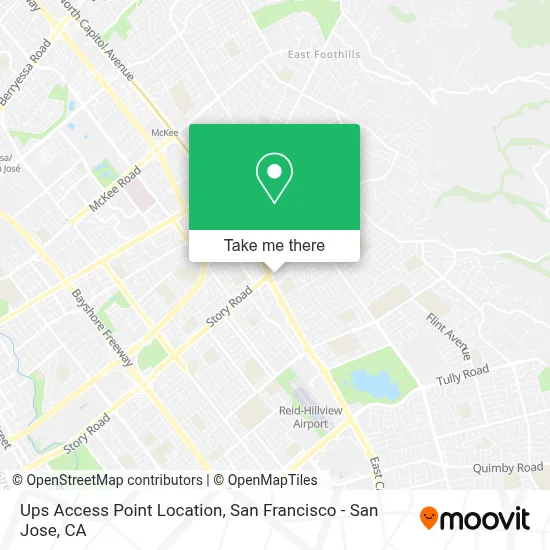 Ups Access Point Location map