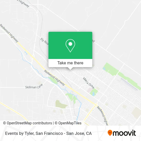 Events by Tyler map