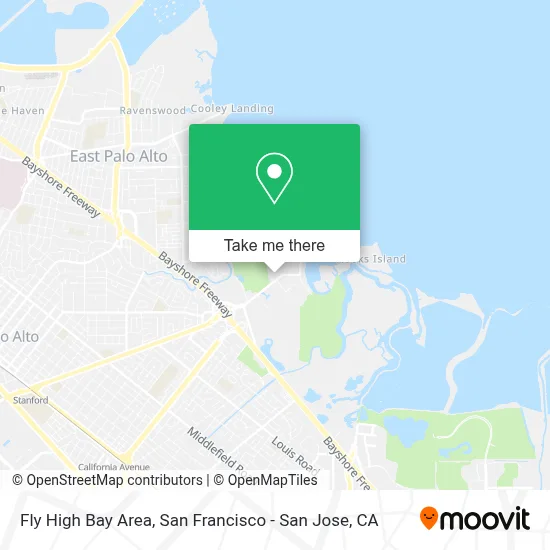 Fly High Bay Area map