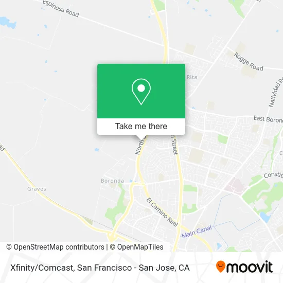 Xfinity/Comcast map