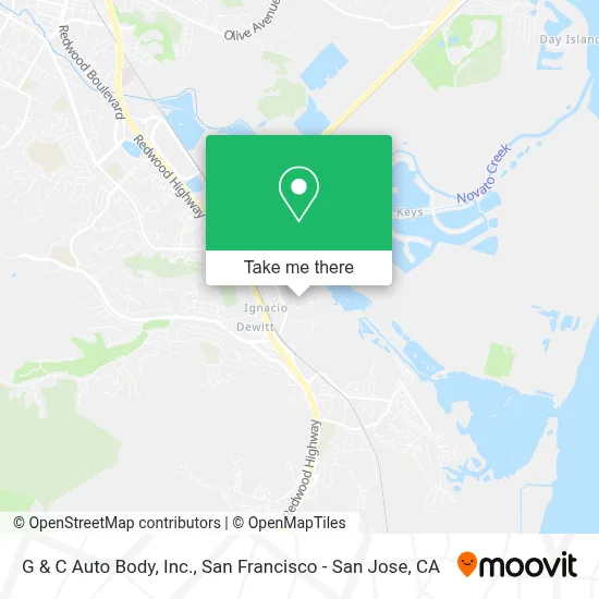 G & C Auto Body, Inc. map