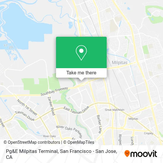 Pg&E Milpitas Terminal map