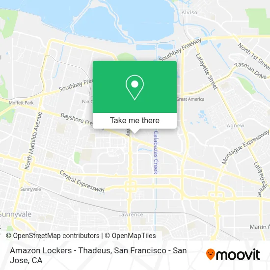Amazon Lockers - Thadeus map