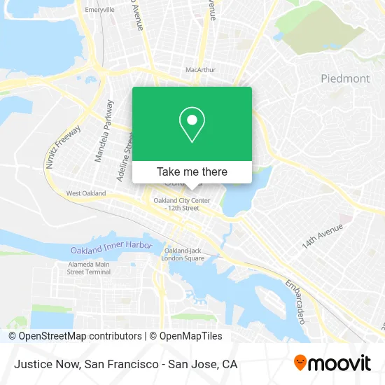Justice Now map