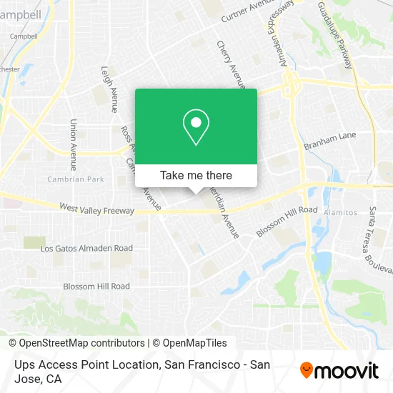 Ups Access Point Location map