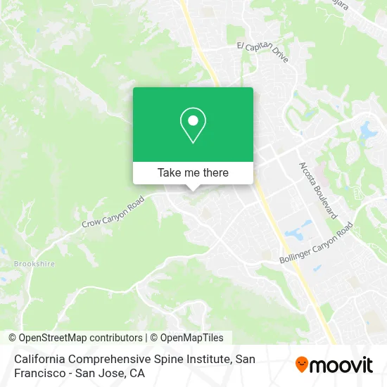 California Comprehensive Spine Institute map