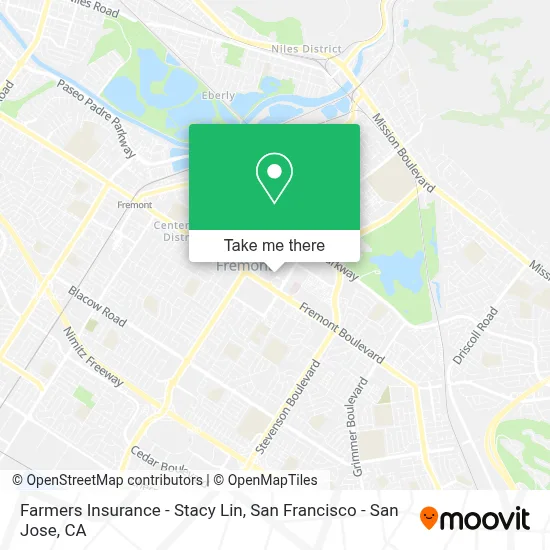Farmers Insurance - Stacy Lin map
