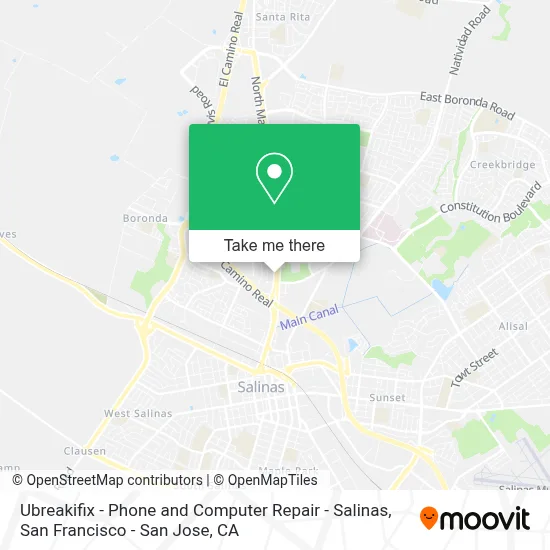 Ubreakifix - Phone and Computer Repair - Salinas map