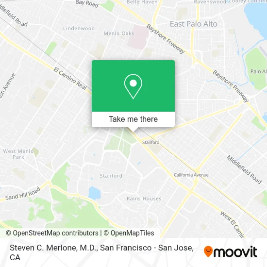 Steven C. Merlone, M.D. map