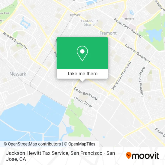 Jackson Hewitt Tax Service map