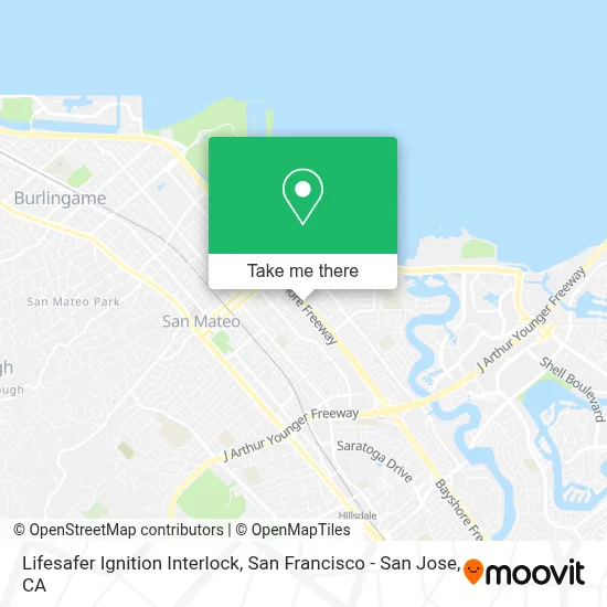 Lifesafer Ignition Interlock map