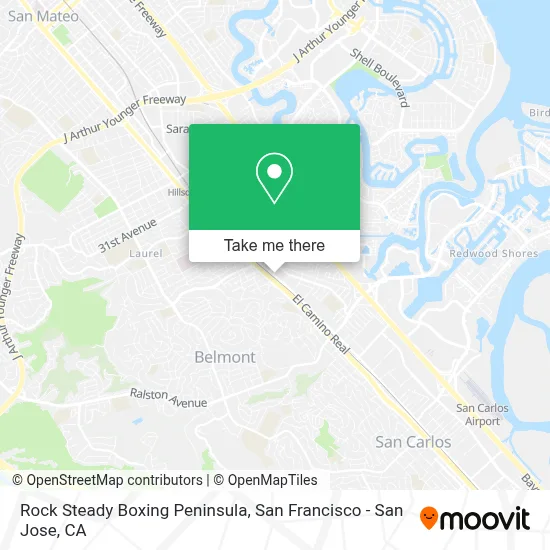 Rock Steady Boxing Peninsula map