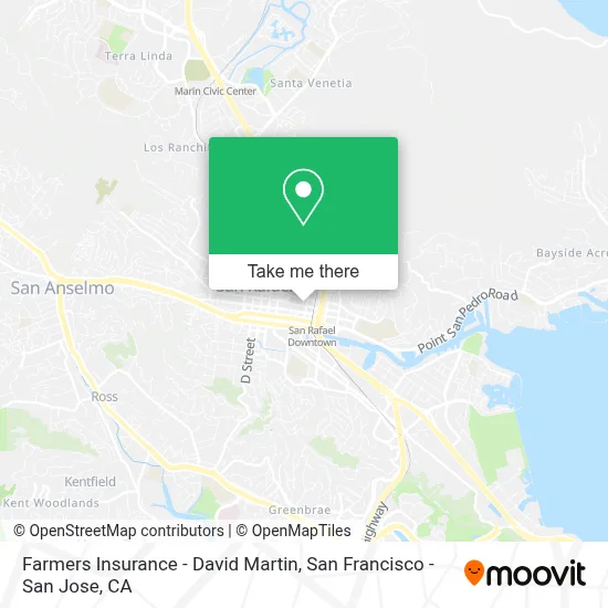 Farmers Insurance - David Martin map